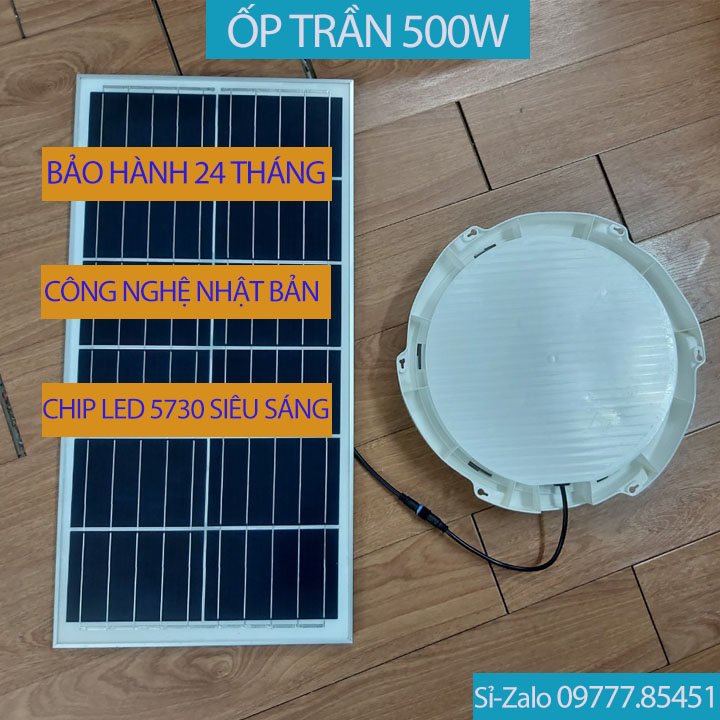 Đèn Năng Lượng Ốp Trần 500W, Tặng Kèm Điều Khiển Từ Xa  - 097 .77.85 451  Tuổi thọ trên 50.000h