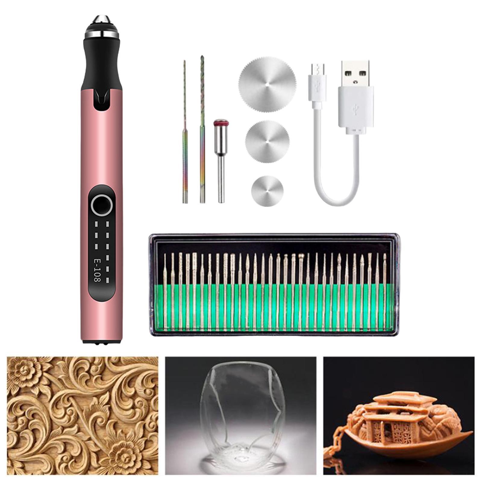 Mini Micro Engraver Pen Engraving Tool Kit USB Handheld for Metal Jewelry Etching