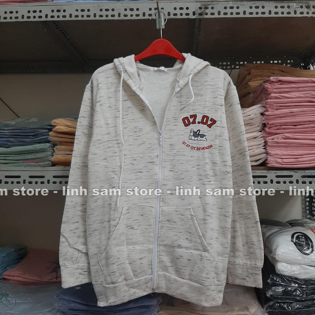 Áo khoác nỉ có mũ - ÁO HOODIE KHÓA KÉO freesize form rộng nam nữ unisex mặc cặp - couple in chữ 07 LAZY