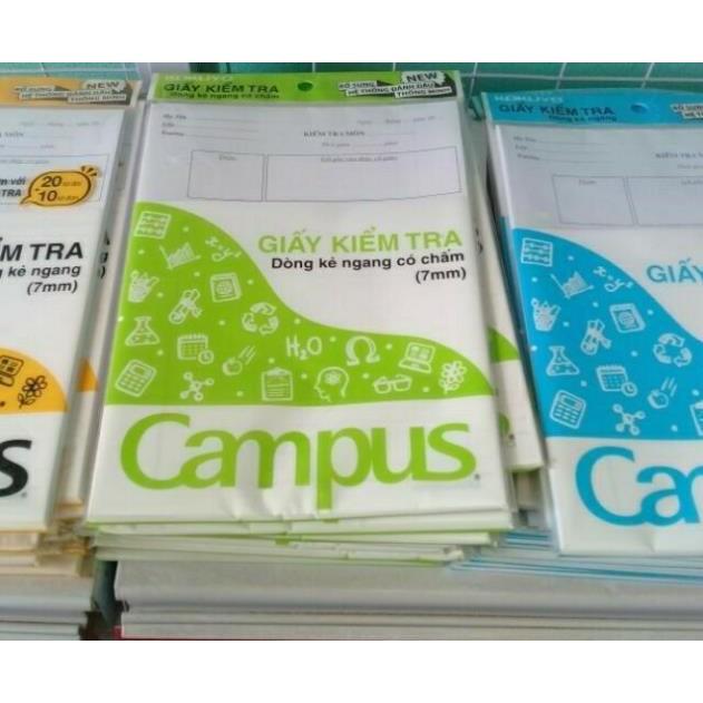 Giấy kiểm tra cấp 2 campus các loại