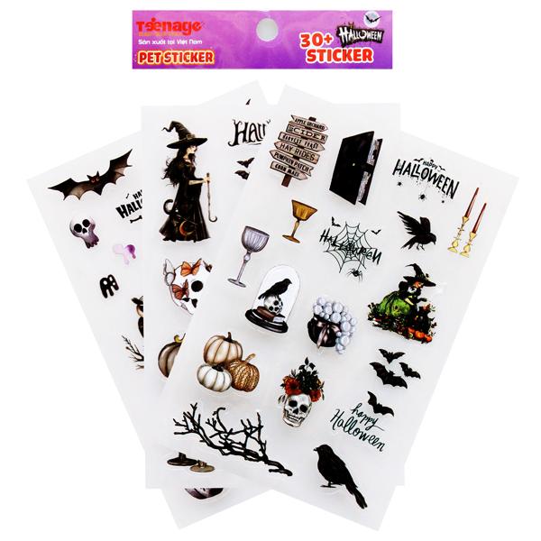 Bộ 30 Pet Sticker Halloween - Teenage SP-01
