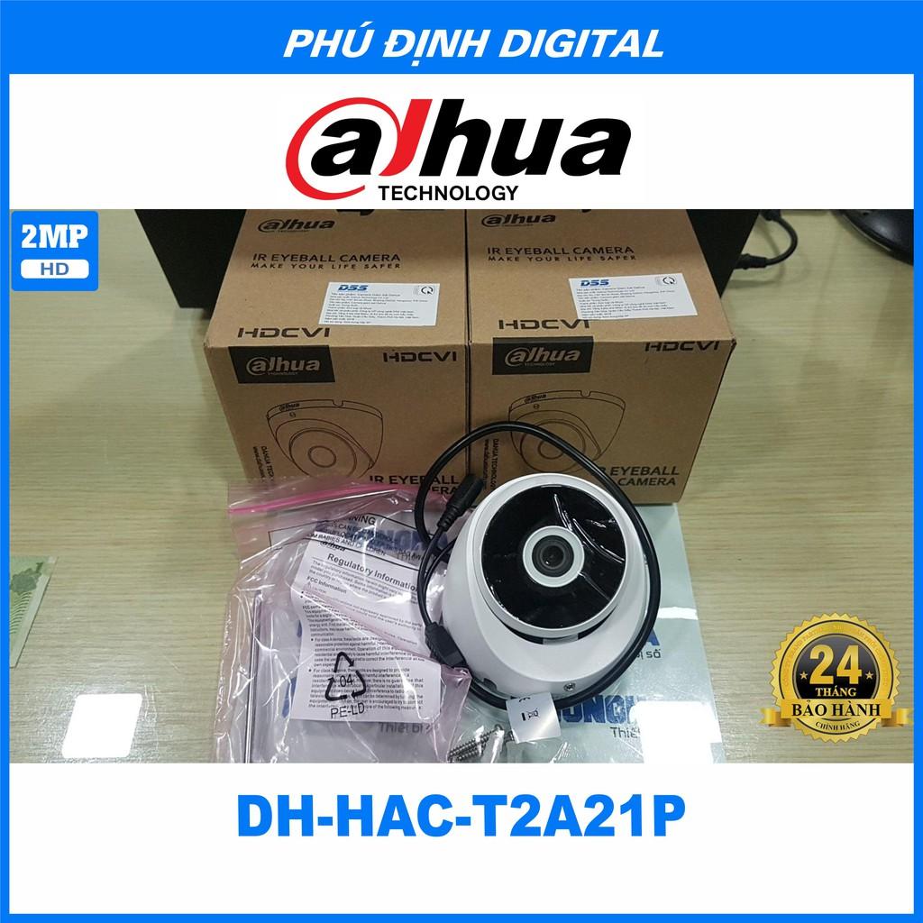 Camera HDCVI 2MP Dahua mã DH-HAC-T2A21P - Hàng Chính Hãng