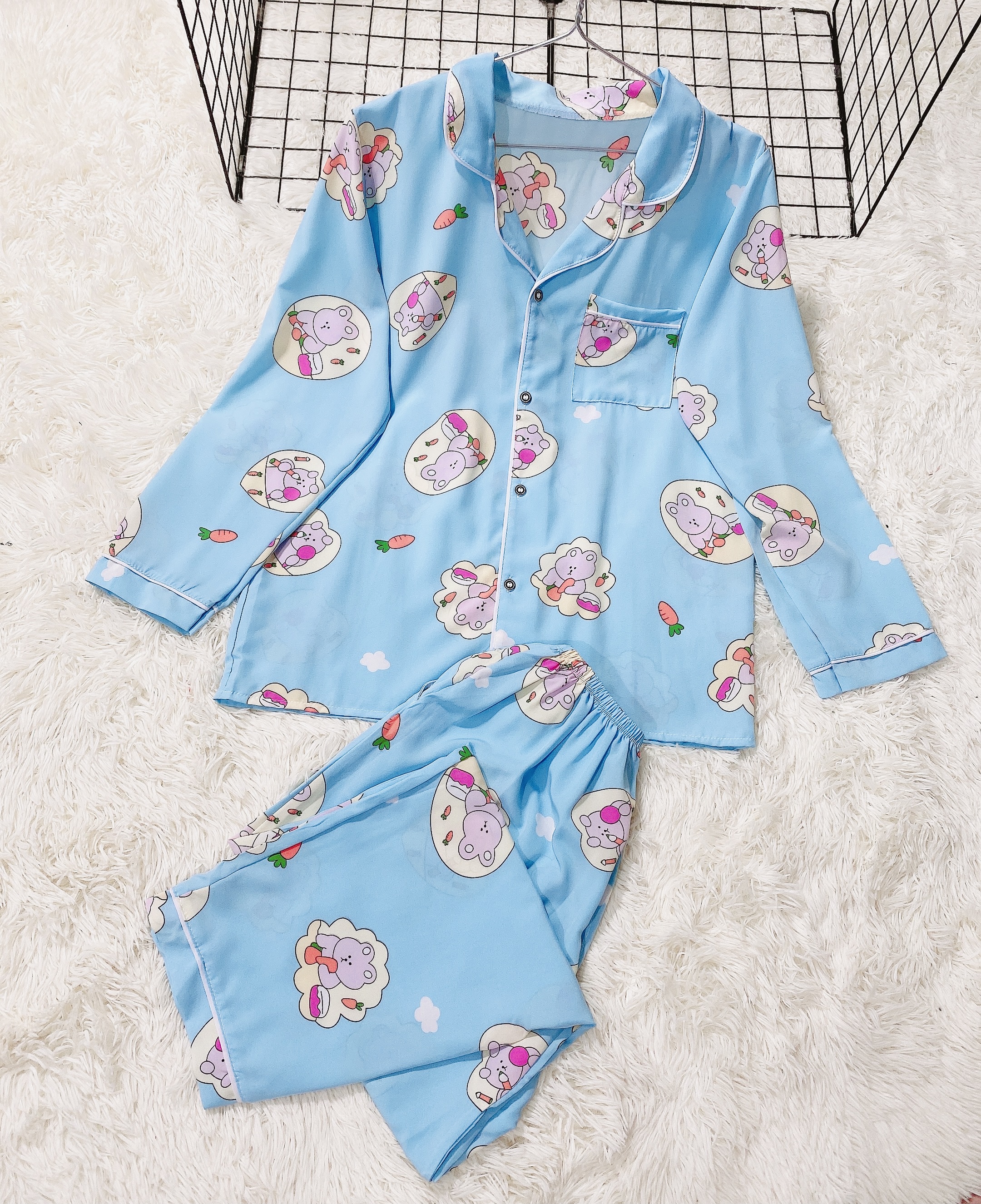 Dài Bigsize Pijama 50-70kg Lụa Hàn cao cấp - Đồ bộ nữ đồ ngủ mặc nhà xịn