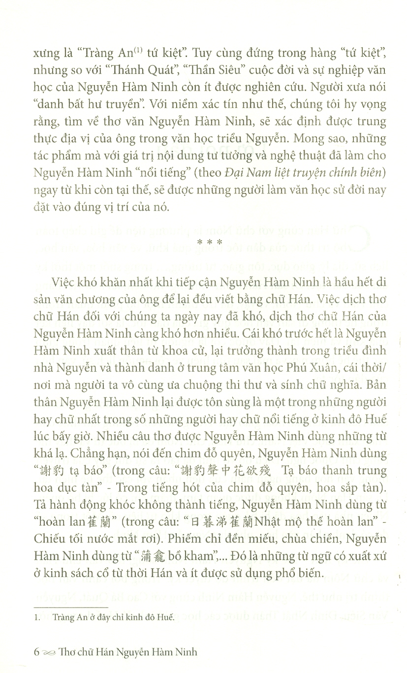 Thơ chữ Hán Nguyễn Hàm Ninh