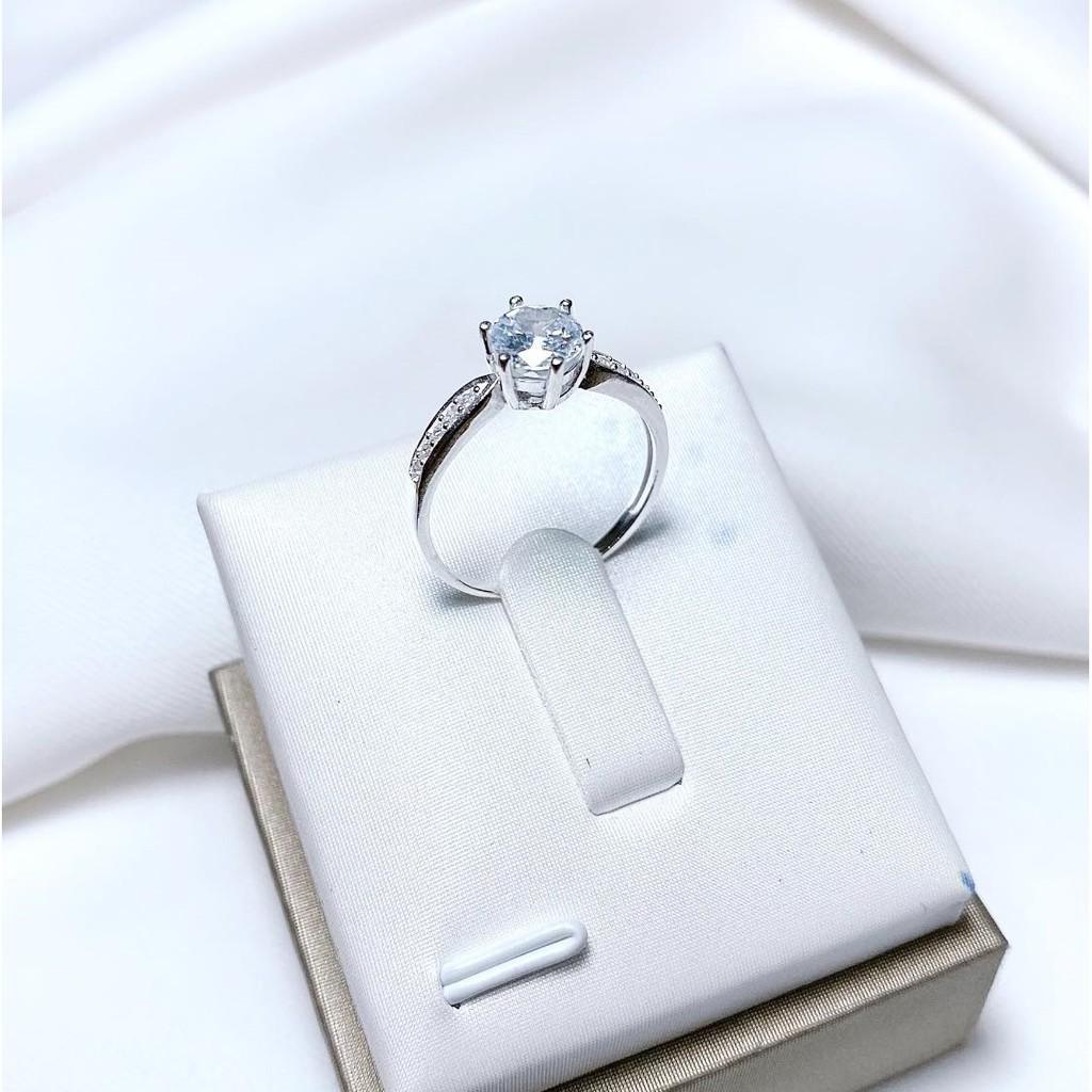 Nhẫn nữ chất liệu bạc 925 đính đá cao cấp MS06f