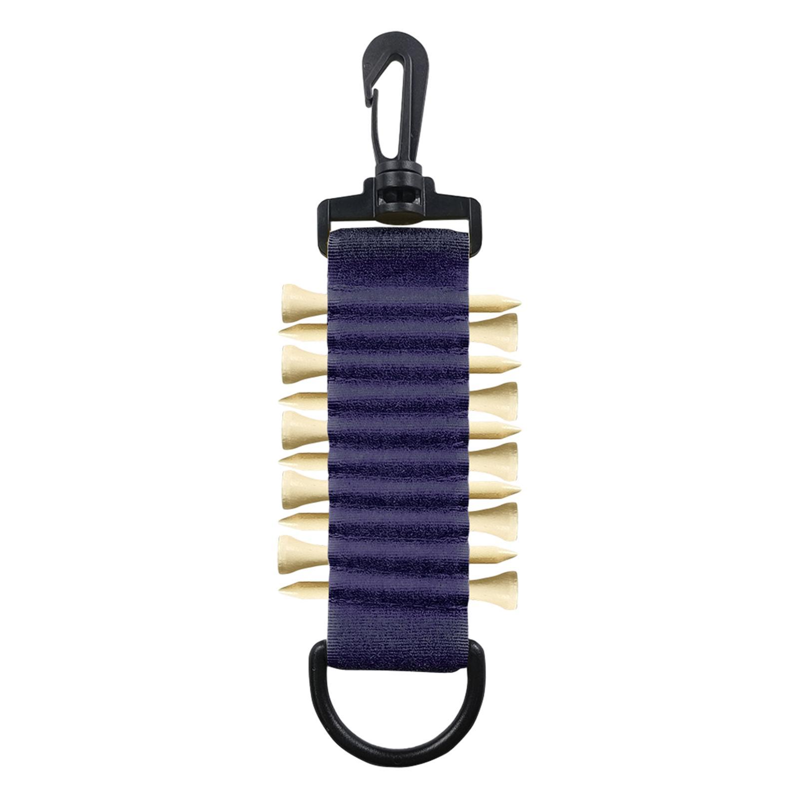 Golf Tee Holder Portable to Attach to Golf Bag Golf Tees Storage 10 Golf Tees Golf Tee Carrier for Golf Carts Driving Hitting