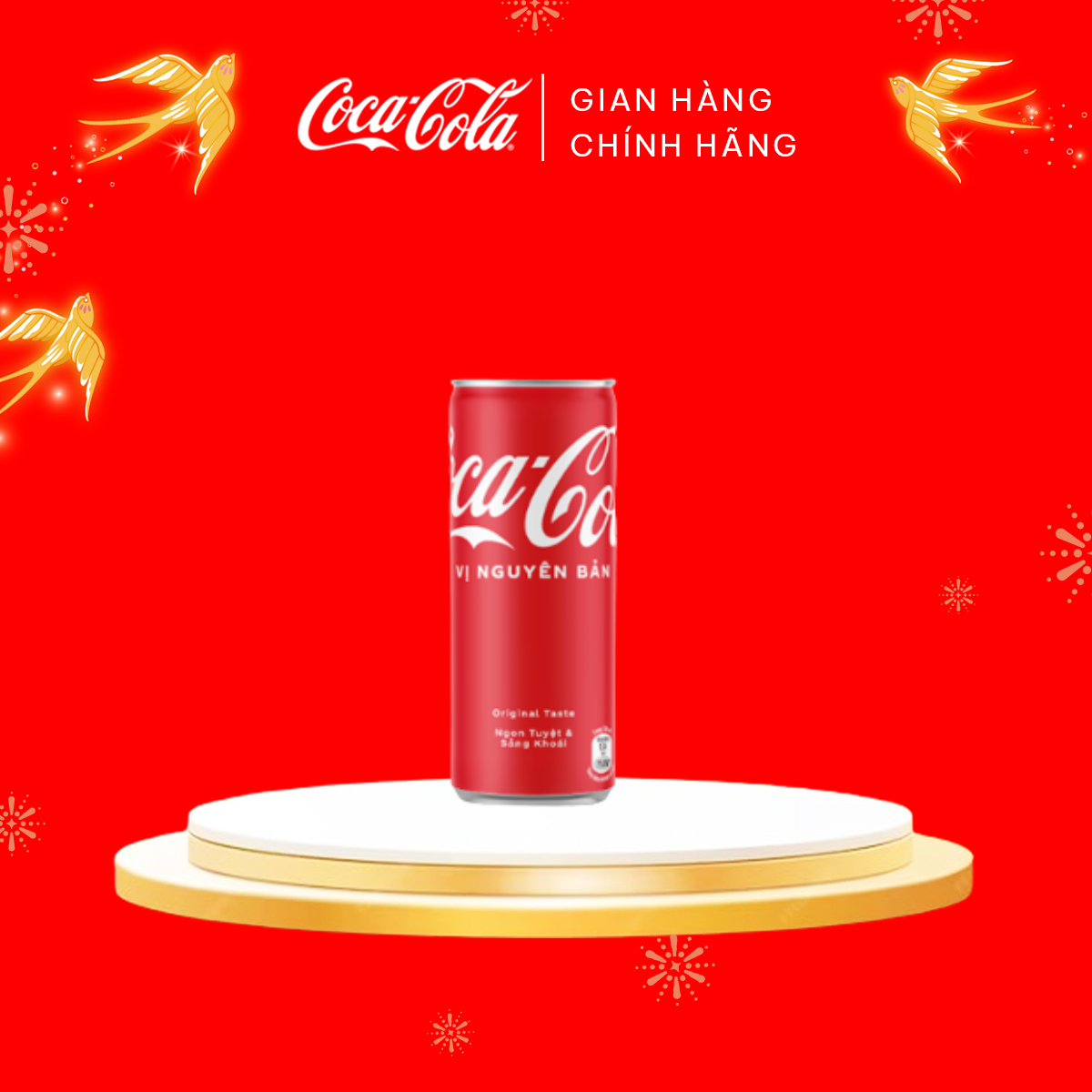 Thùng/Lốc 24 Lon Nước Giải Khát Coca-Cola Vị Nguyên Bản Original Lon 320ml