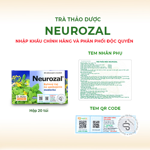 Combo 2 Hộp Trà An Thần Thảo Mộc Neurozal Dr. Muller - Giải Tỏa Căng Thẳng - Giúp Thư Thái Ngủ Ngon – Chính Hãng Từ Cộng Hòa Séc