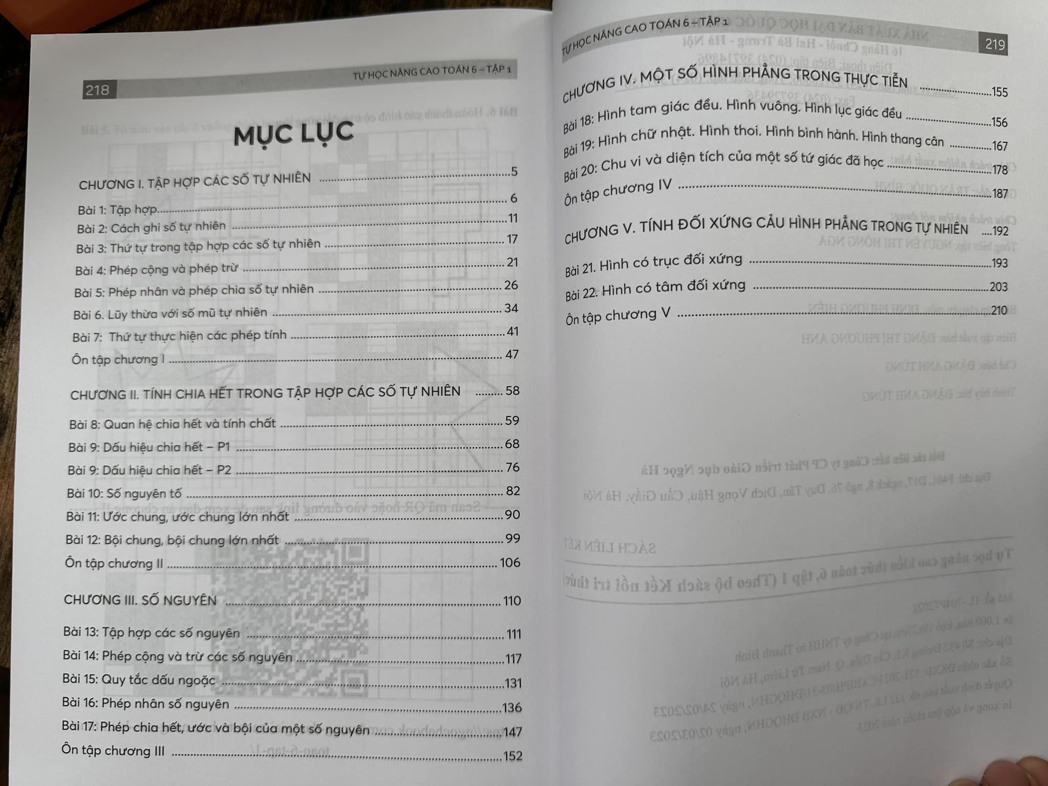 Sách - Tự Học Nâng Cao Kiến Thức Toán 6 - tập 1