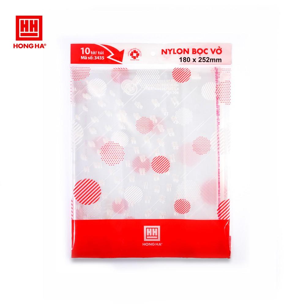 Tập 10 chiếc Bọc vở nylon cấp II Hồng Hà - 3435