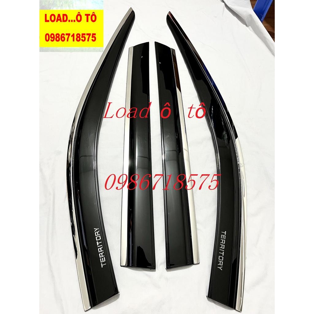 Vè Che Mưa, Viền Che Mưa Xe Ford TERRITORY 2023 Mẫu Vè Chỉ Inox, Vè Đen Cao Cấp