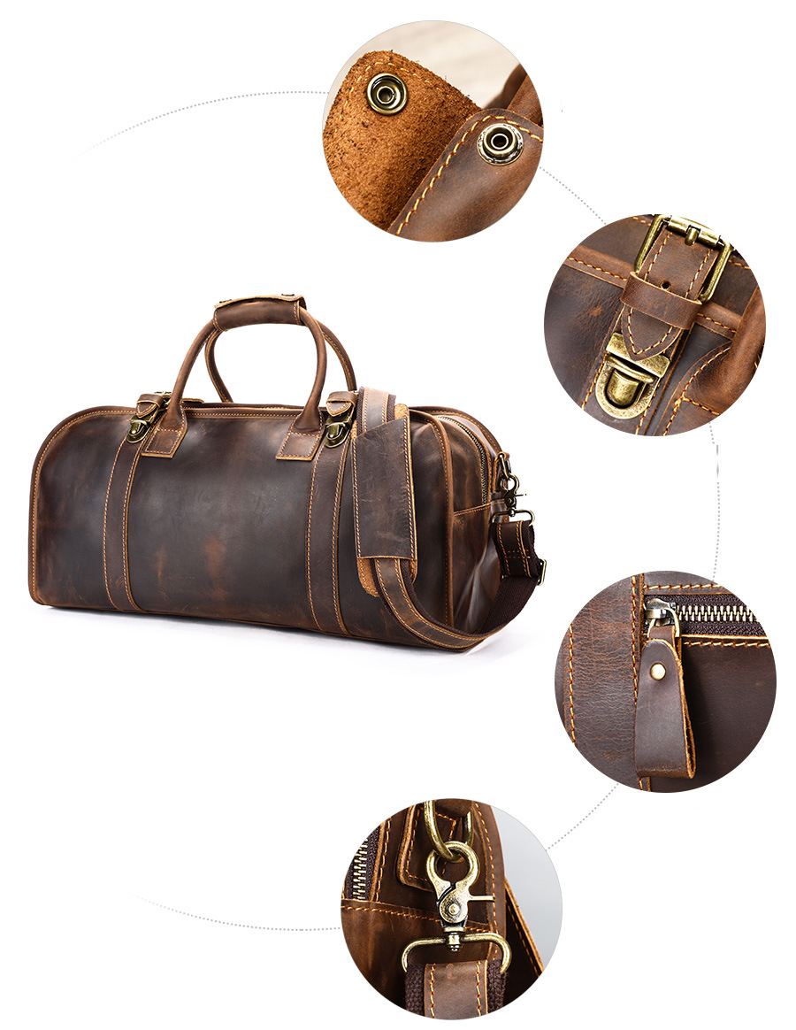 Túi xách du lịch DA BÒ THẬT phong cách mới - BEE GEE T1105