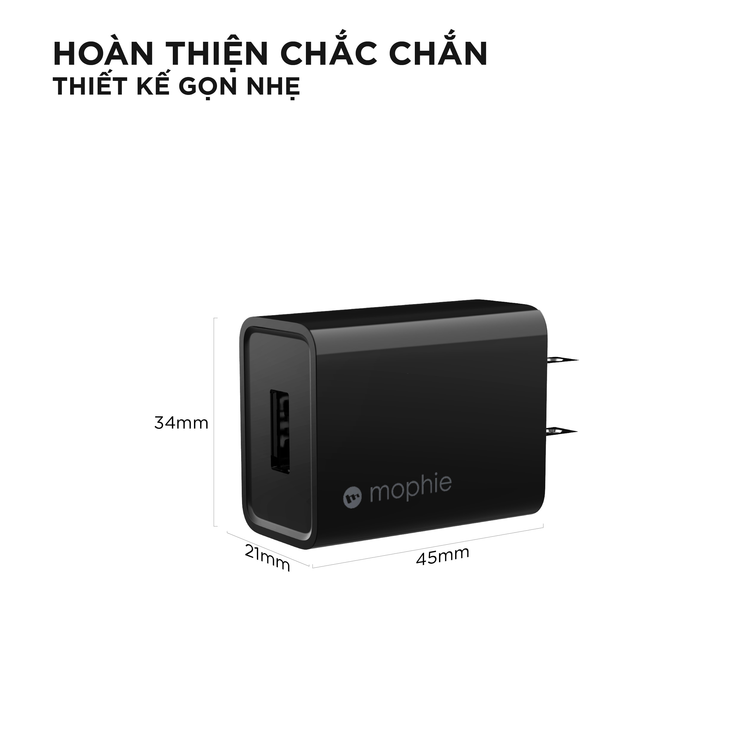 Combo Sạc dự phòng Energizer UE10053 + Sạc Mophie 10W + Cáp USB-C - HÀNG CHÍNH HÃNG