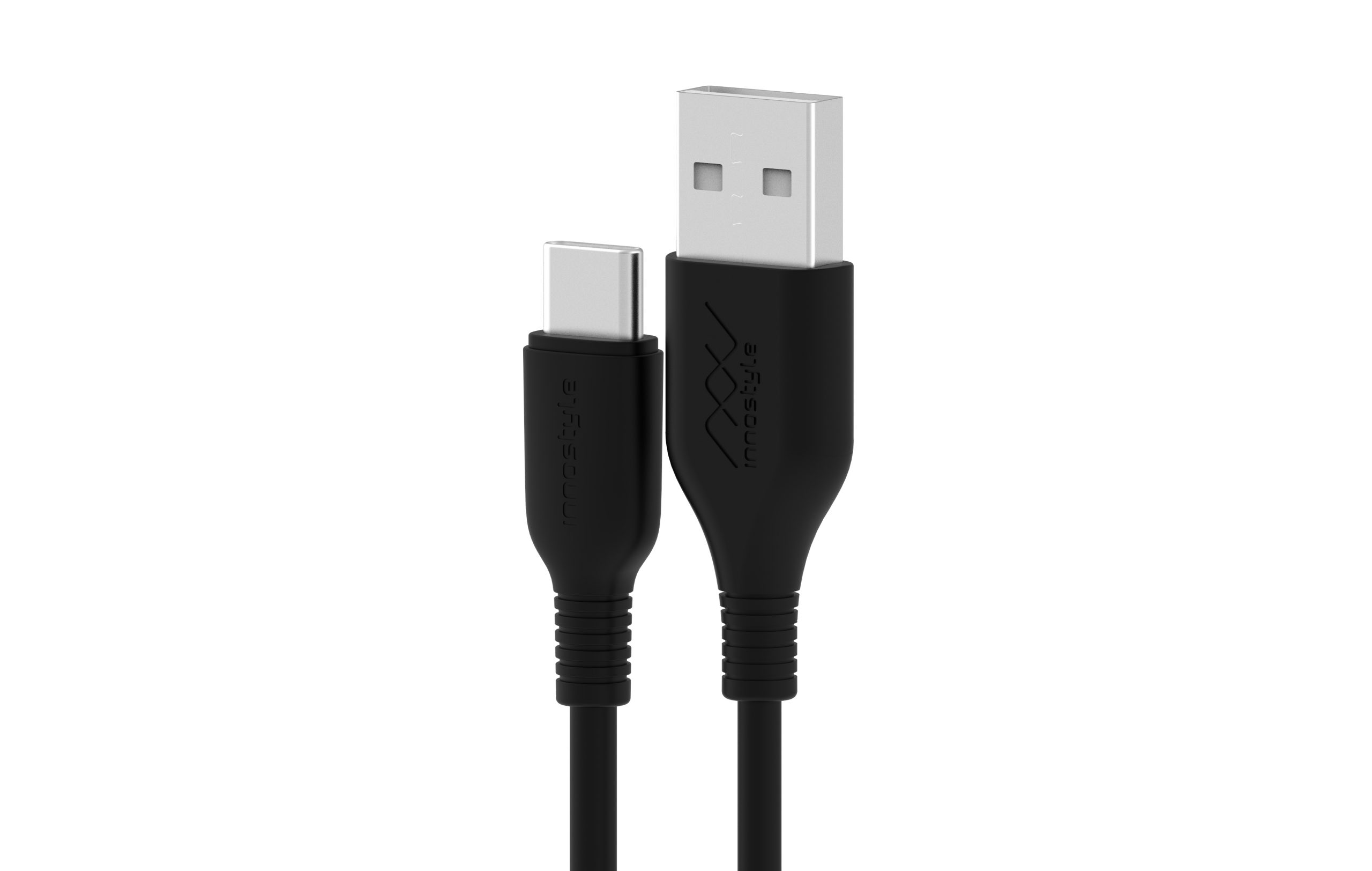 Cáp Innostyle Jazzy USB-A to Type-C 1.2M Hỗ Trợ Sạc Nhanh 15W J-IAC120 - Hàng chính hãng