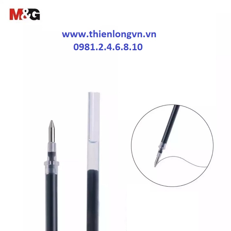 Ruột bút nước 0.7mm M&amp;G - 6128 màu đen