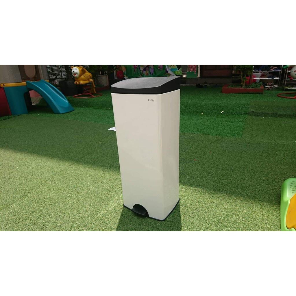 Thùng Rác Fremium Đạp Vuông Lớn SPL1-904 - Trắng