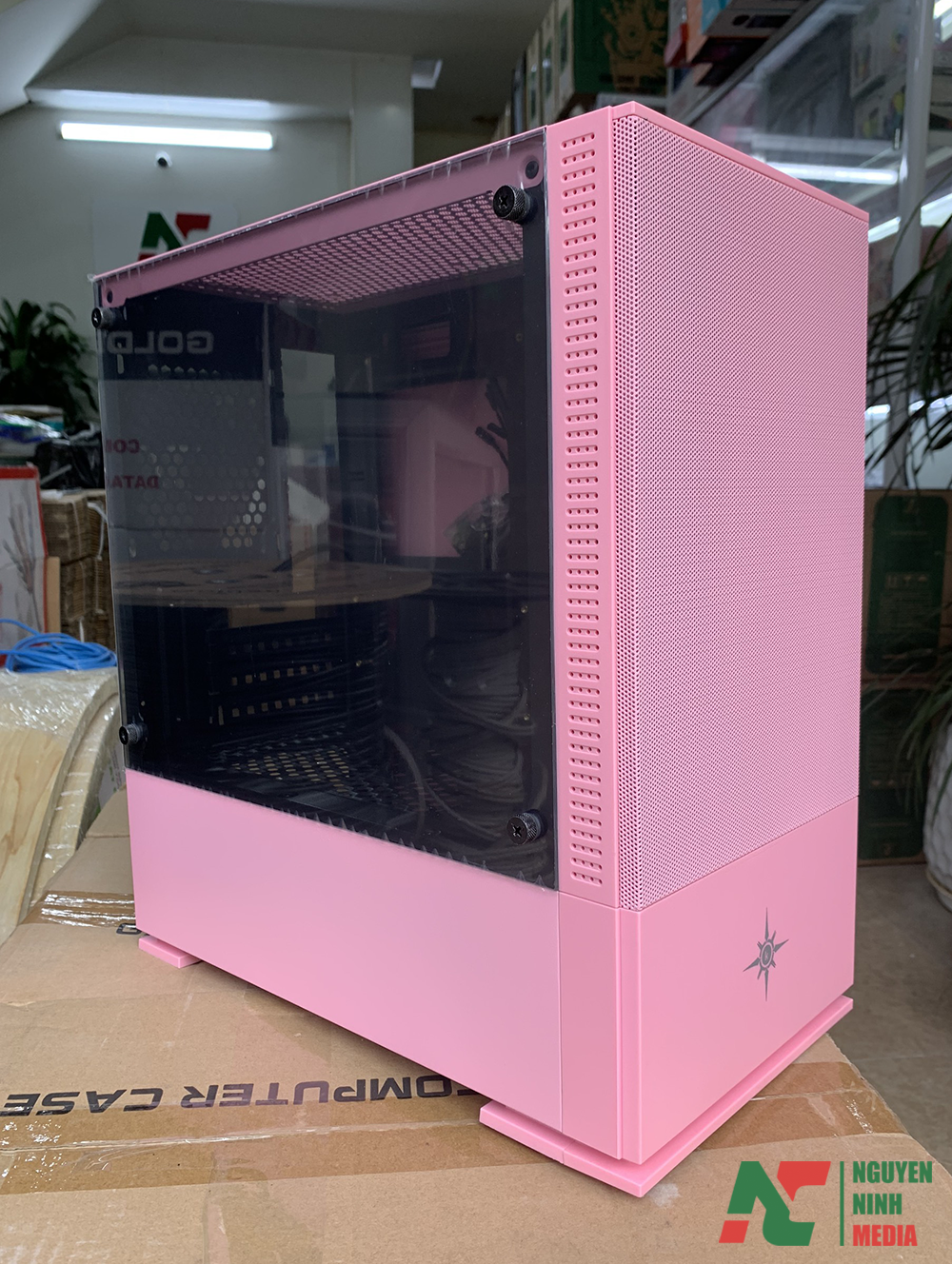 Vỏ Case Máy Tính KENOO ESPORT G562 Pink (Màu Hồng) - Hàng Chính Hãng