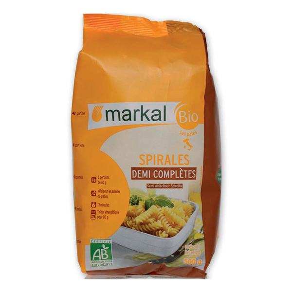 Mì Xoắn Bán Lứt Hữu Cơ Markal