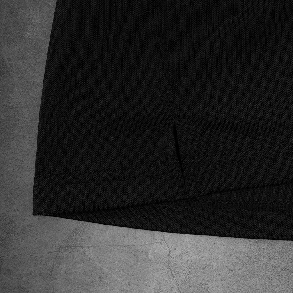 Áo thun Polo Nam cổ bẻ DONA02 thun basic cộc tay vải cá sấu cotton vải đẹp phong cách trẻ trung chuẩn form màu đen