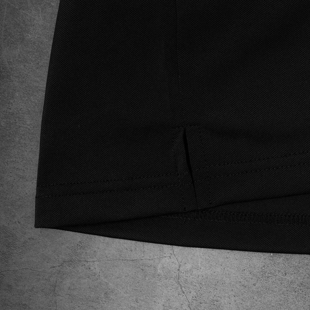 Áo thun Polo Nam cổ bẻ DONA02 thun basic cộc tay vải cá sấu cotton vải đẹp phong cách trẻ trung chuẩn form màu đen
