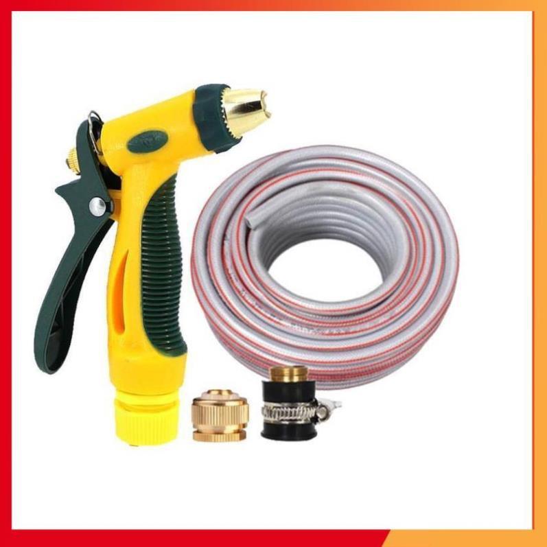 Bộ dây vòi xịt nước rửa xe, tưới cây tăng áp 3 lần,loại 3-5M 206317