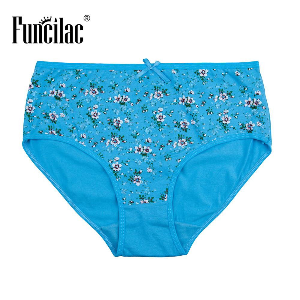 Plus Kích Thước Quần Lót Nữ Gợi Cảm Quần Lót Nữ In Hoa Bé Gái Quần Đùi Ren Dùng Thân Thiết Cho Nữ Nữ 5 Cái/lốc Funcilac