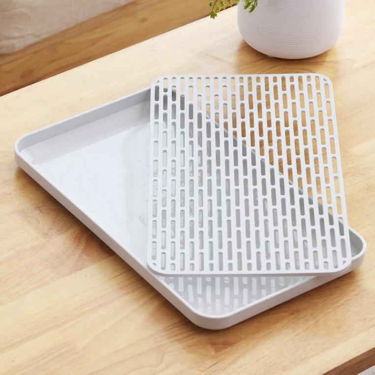 Khay úp cốc, khay trà nhựa cao cấp đựng ấm chén