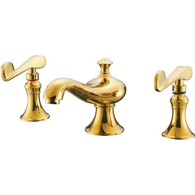 Vòi chậu lavabo 3 lỗ bằng đồng cổ điển NAYKHACXUA - HY5217M