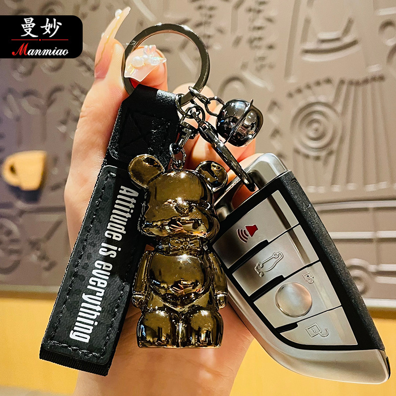 Móc khóa Gấu Bearbrick nhiều màu móc khóa phụ kiện oto, xe máy, túi xách, balo, kiểu dáng thời trang, lạ mắt