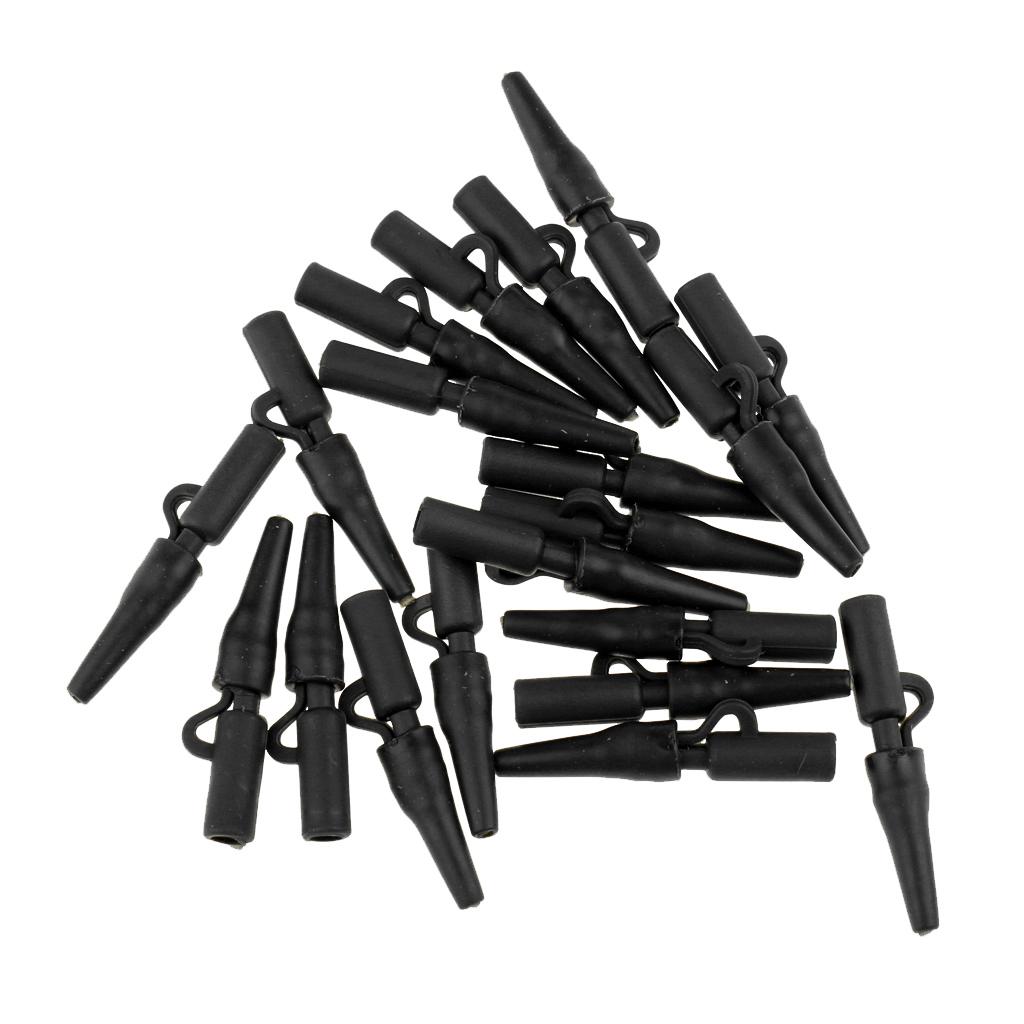 20Pcs Safety Lead Clip Quick Change Clips Tube for Carp Fishing Rigs
