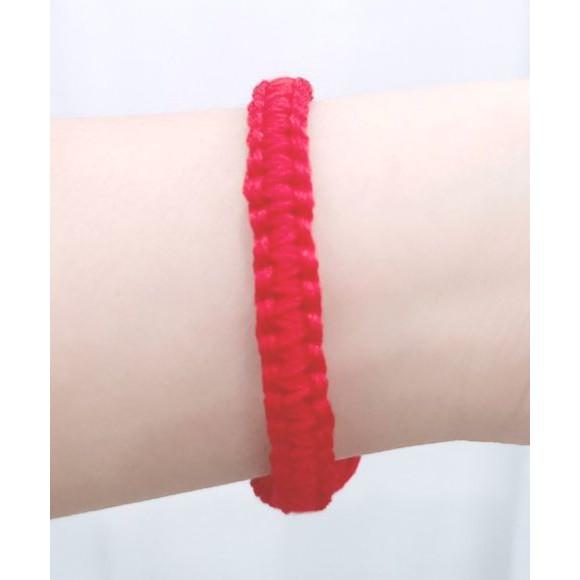 Vòng tay may mắn-chỉ đỏ-hột bẹt-Wendy-Friendship bracelet-phong thủy-tình bạn-bạn bè-handmade DIY-vòng chân