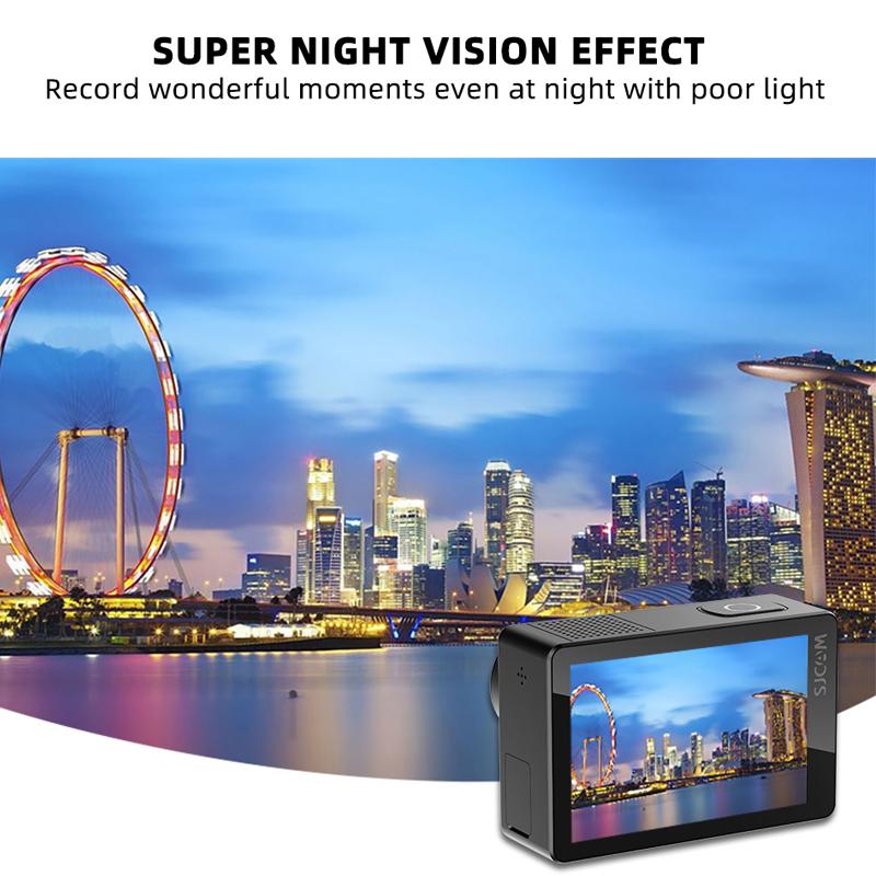 SJCAM SJ8 Camera Hành Động Màn Hình Kép 4K 30FPS 20MP WiFi Chống Nước Tầm Nhìn Ban Đêm DV Camera Thể Thao Ngoài Trời