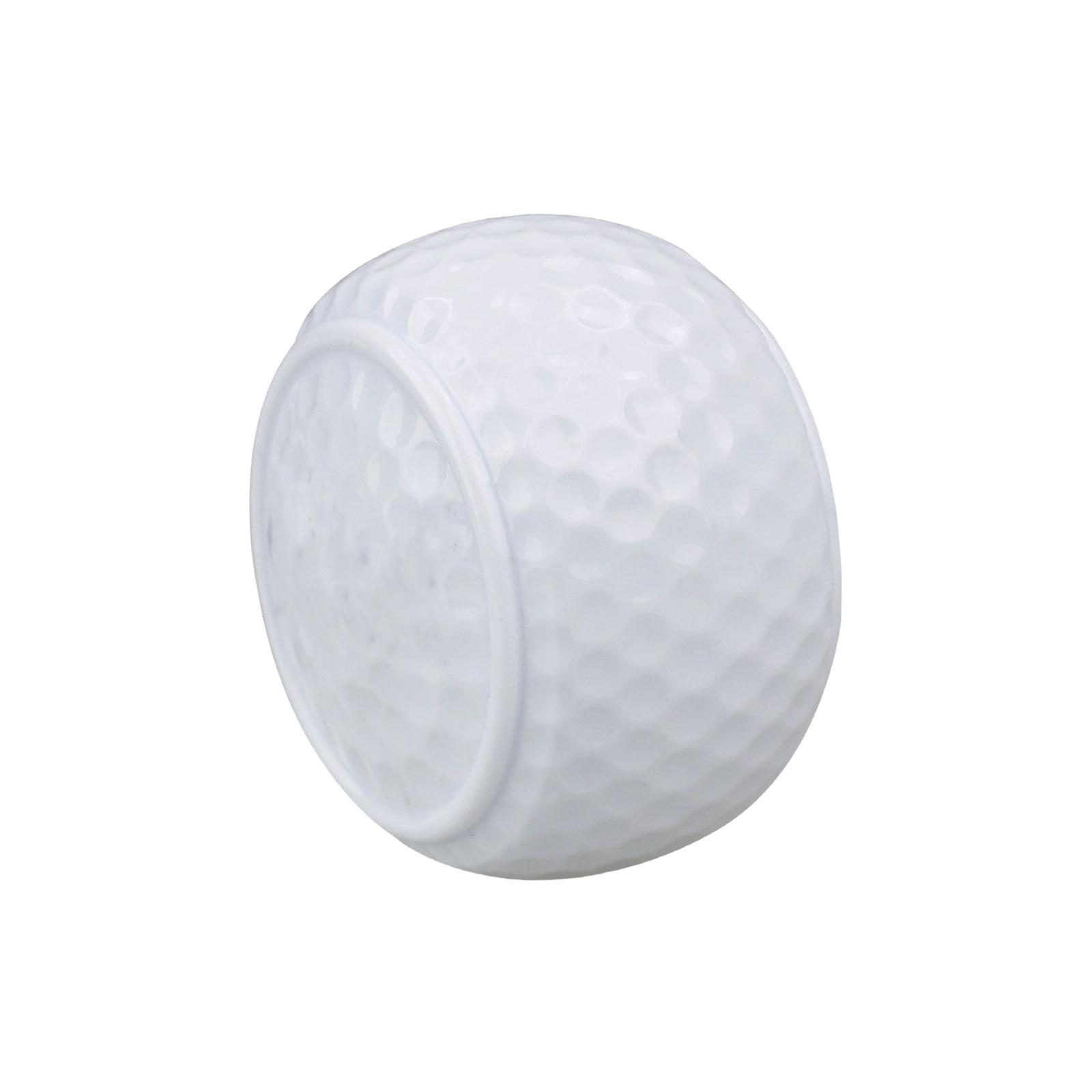Synthetic Rubber Flat Golf Ball Practice Balls Swing Training Aid Golf Equipment Putting Trainer for Indoor Outdoor Beginner Practice Green