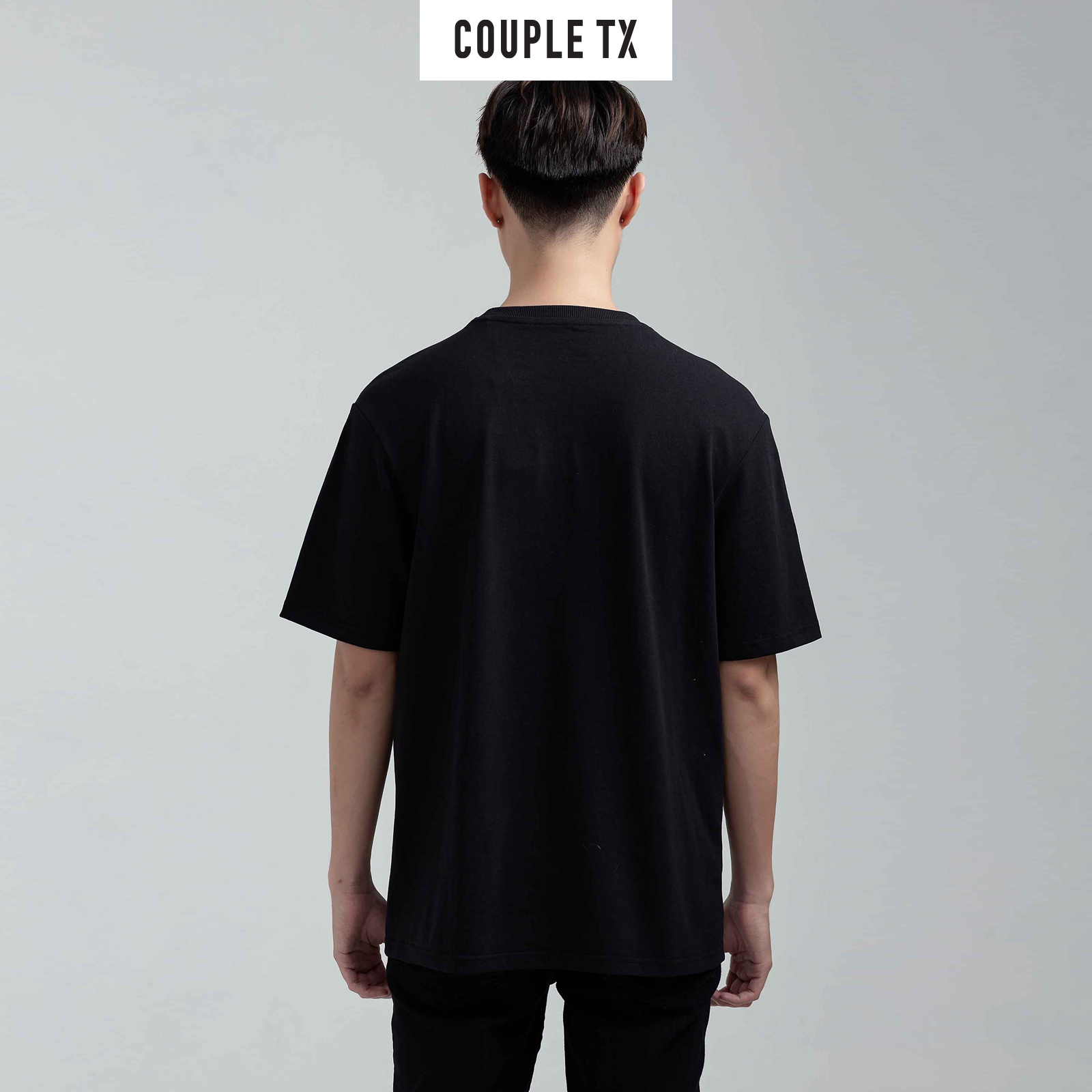 COUPLE TX - Áo Thun Nam Cotton Relax In Tram Xe FF MTS 1184