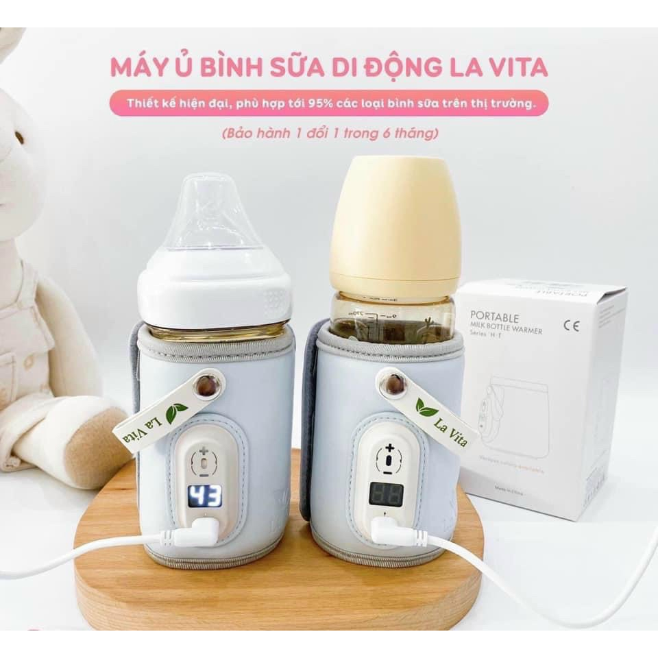 Máy ủ bình sữa di động thông minh La Vita - Máy hâm sữa tích điện Lavita