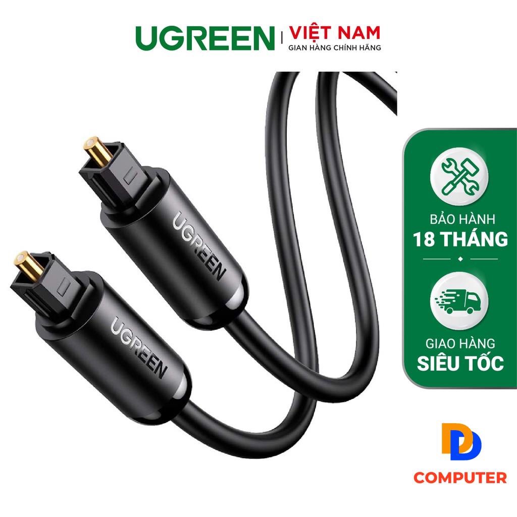 Dây audio quang (Toslink, Optical) UGREEN (đen) hàng chính hãng