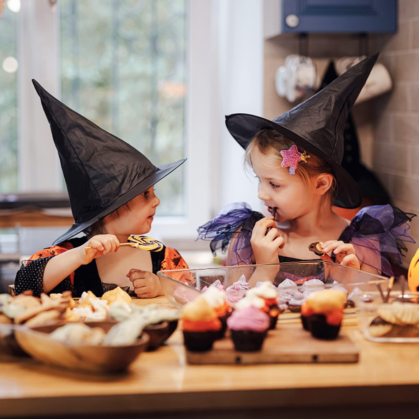 6 Chiếc Nón Phù Thủy Lễ Hội Halloween 33*27Cm Mũ Đen Trang Phục Cosplay Trang Trí Đảng Đạo Cụ Váy Lạ Mắt Lễ Hội quà Tặng Halloween Cho Người Lớn Trẻ Em