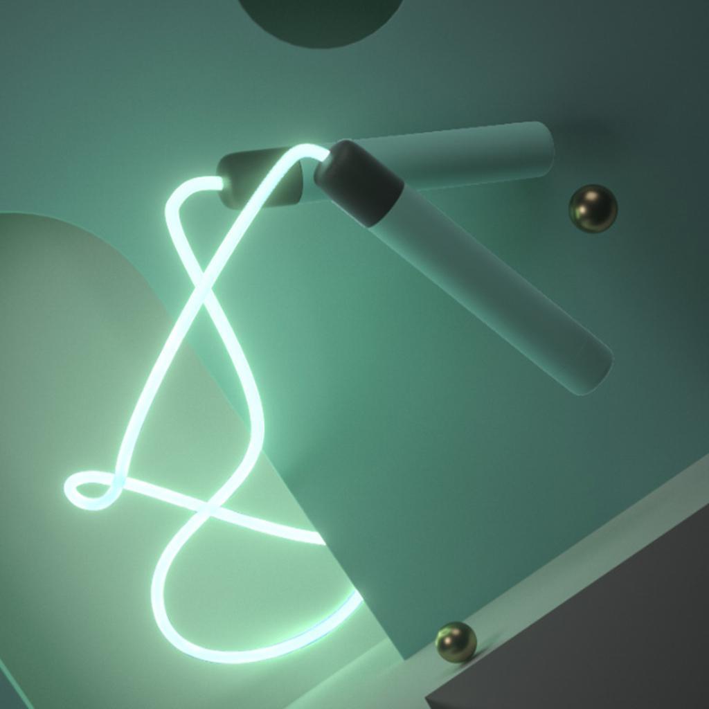 Jumping LED Light Skipping Rope Workout Exercise Fitness Adult Slimming Pink