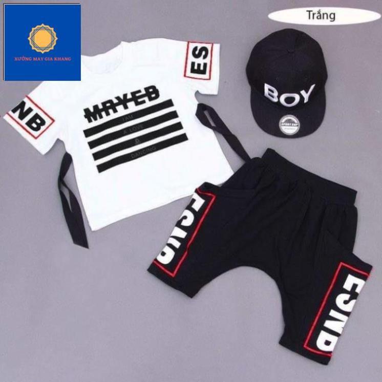 MS: 190312 - Đồ bộ quần áo thun bé trai, bé gái, kiểu HipHop - Xưởng may Gia Khang
