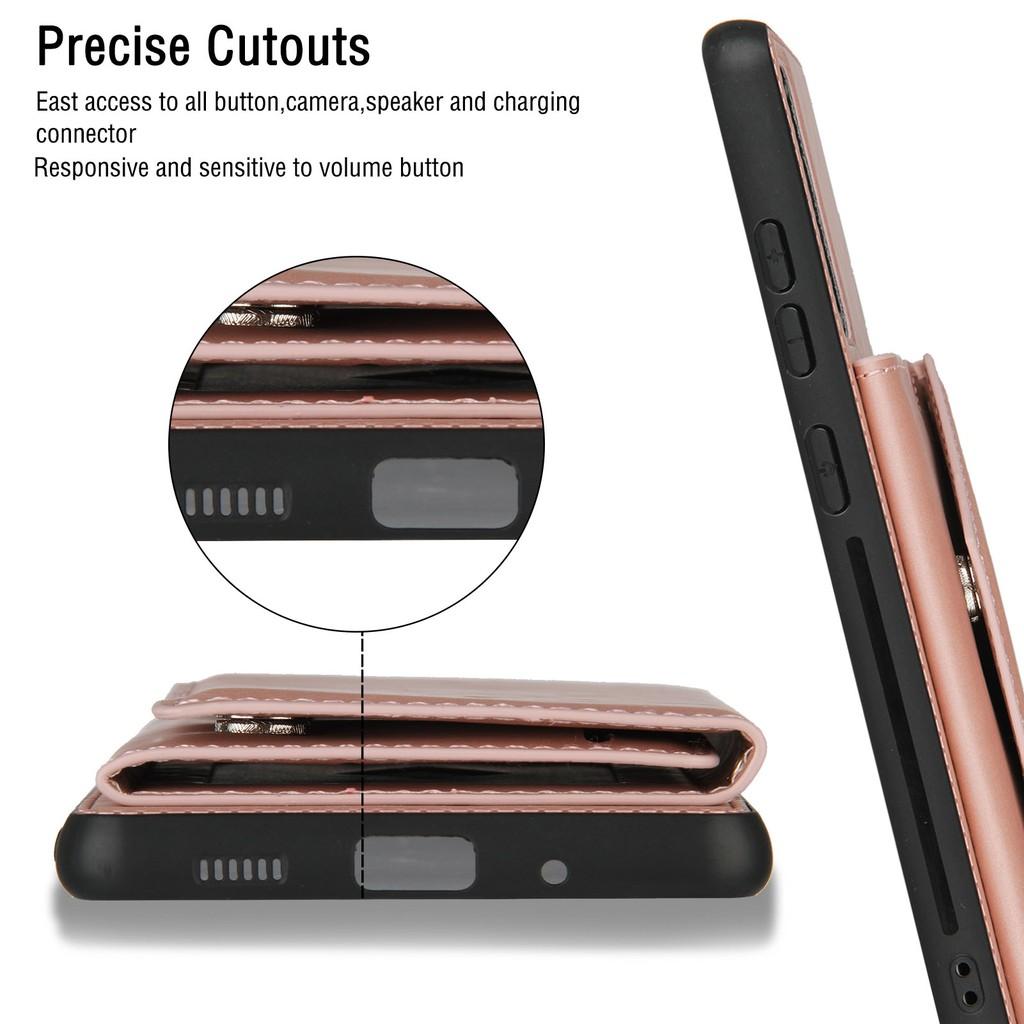 Ốp điện thoại ví da có ngăn đựng thẻ cho Samsung Galaxy Note20Ultra S20 FE S20 Ultra S20Plus S20+ M51Note10 Lite S10