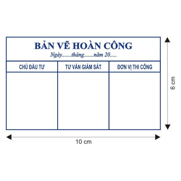 Dấu bản vẽ hoàn công