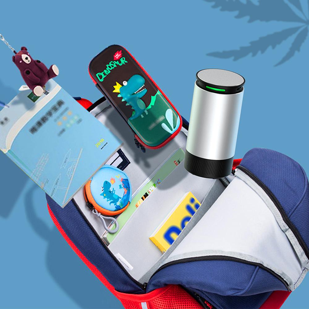Máy lọc không khí Ozone mini Loại bỏ mùi hôi, họt động 2 chế độ, sạc USB,bằng hợp kim nhôm với bề ngoài mờ