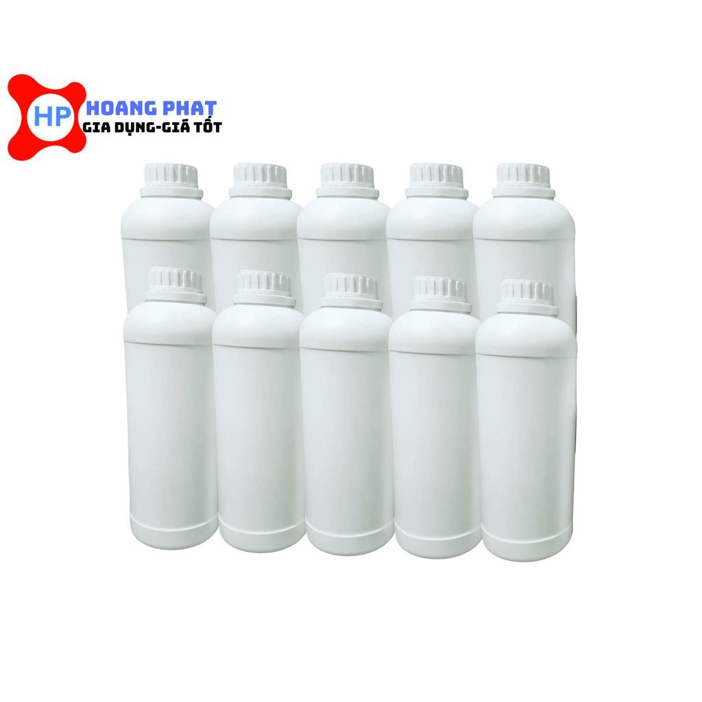 Combo Chai Nhựa HDPE (250ml - 500ml - 1000ml) Có Nắp + Seal Chống Tràn