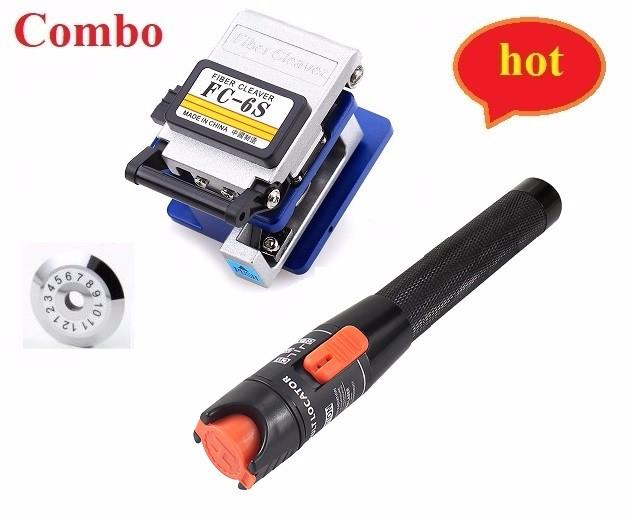 Dao cắt quang FC-6S + Bút soi quang 10KM Tặng Lưỡi 12 điểm