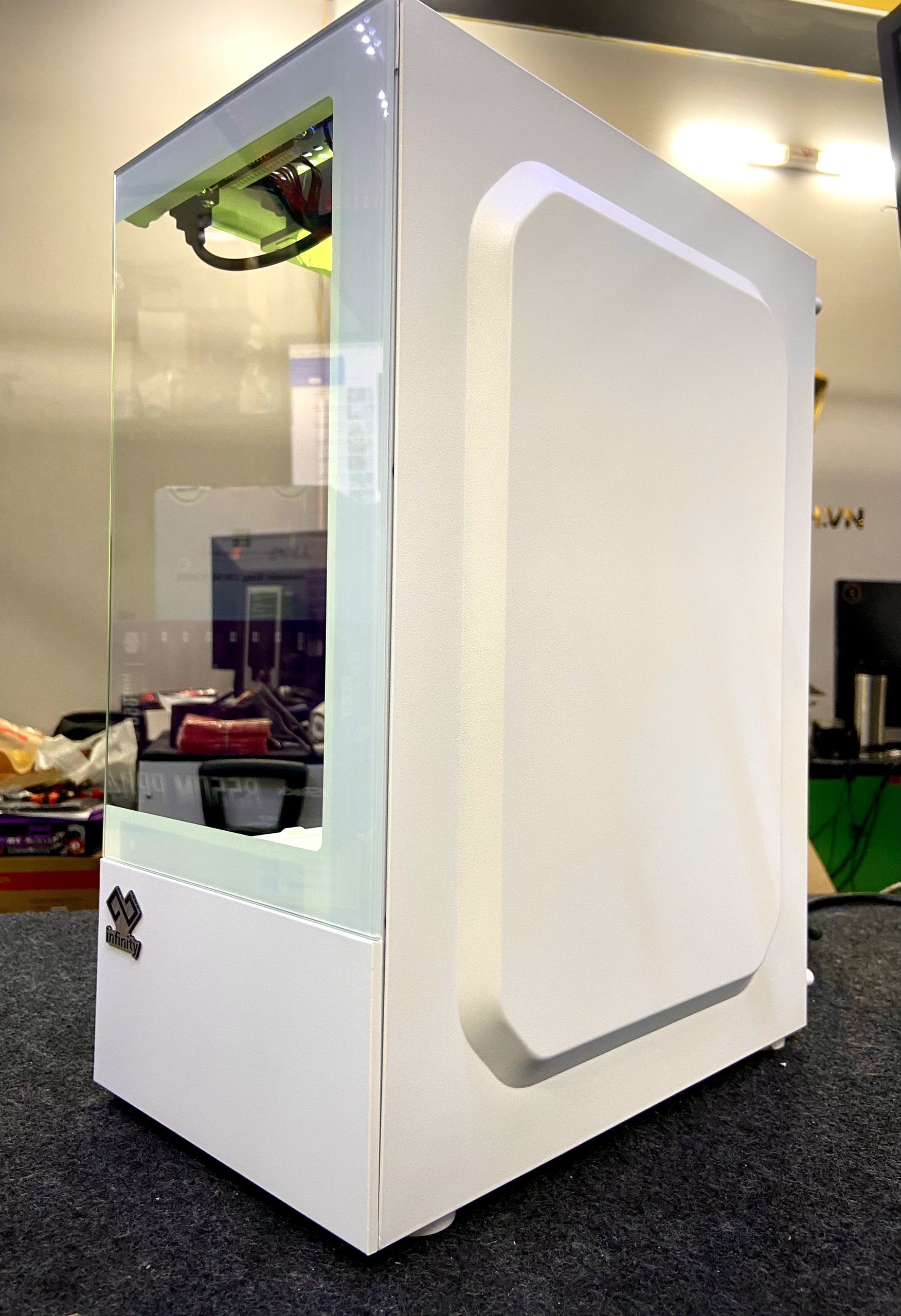 Vỏ case máy tính Infinity Aqua M White – Micro-ATX Chassis_ HÀNG CHÍNH HÃNG