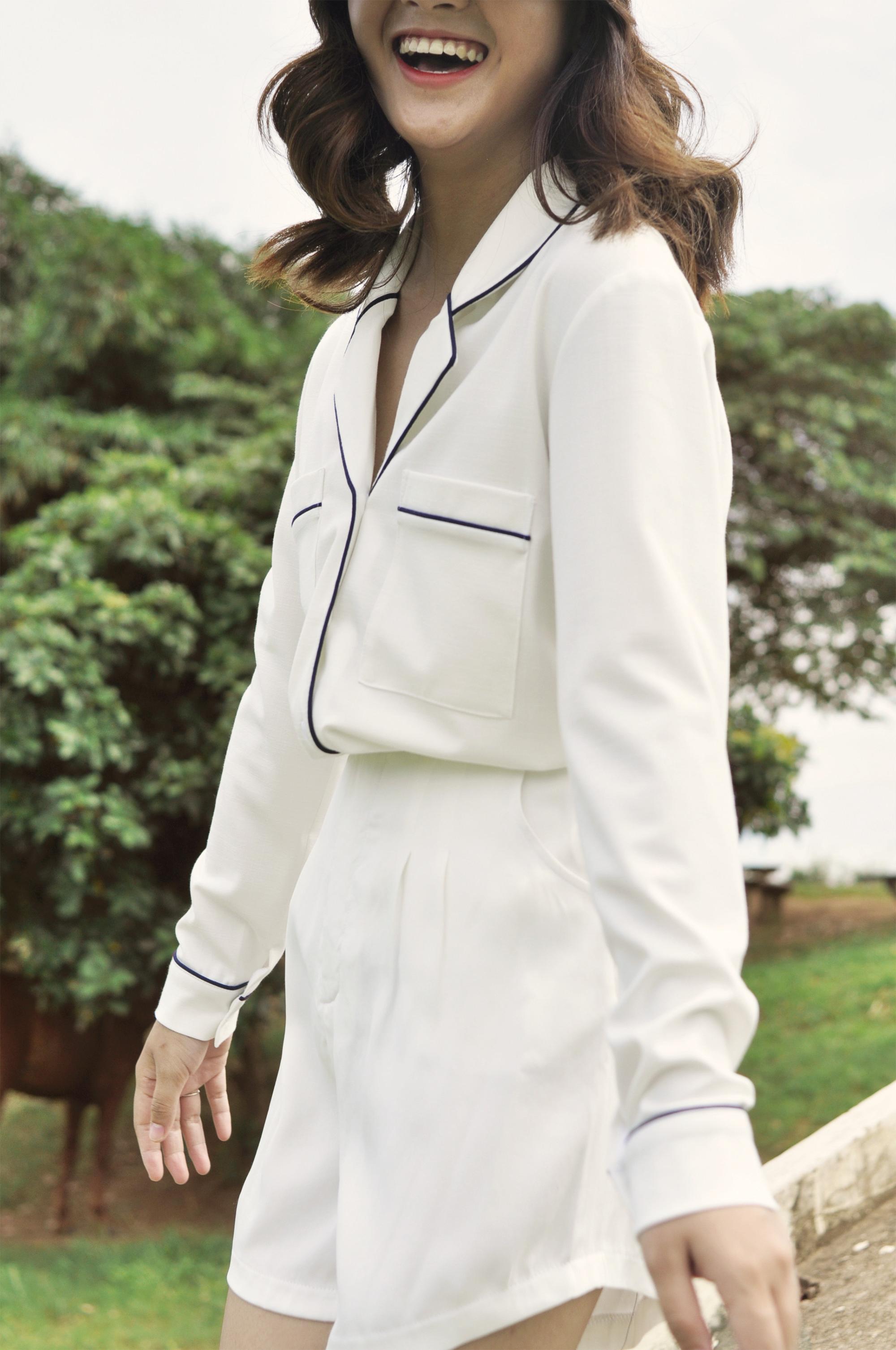 Áo somi pyjama công sở dài tay