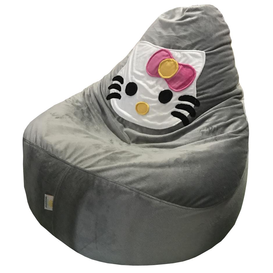 Ghế lười hat xốp Quả lê trang trí Hello Kitty GH-QULE-HKTY