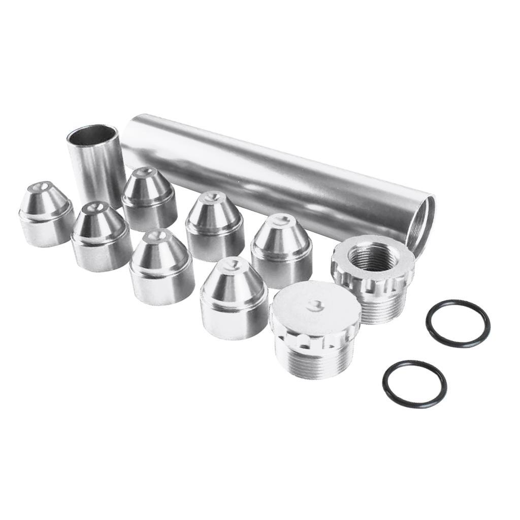 6in Aluminum Automotive Fuel Filter Car Oil Fuel Filter 1/2''-28 Silver