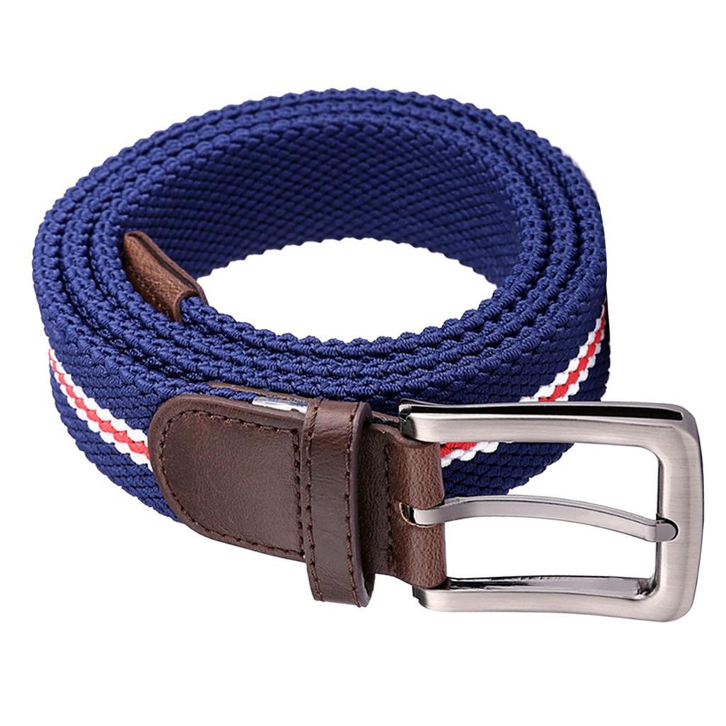 Unisex Casual Woven Canvas Belt Women Men Travel Waist Waistband Belt