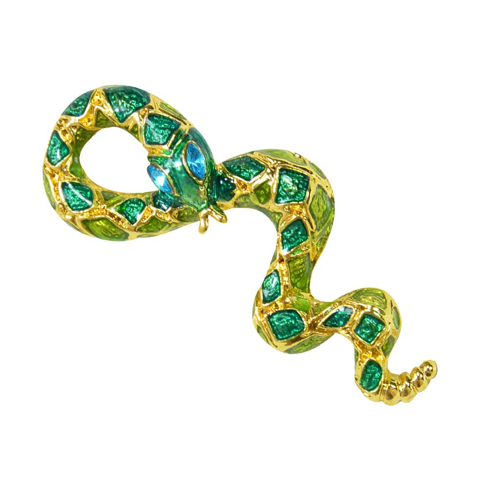 Exquisite Corsage Pin Scarf Clip Clothing Jewelry Accessory Snake Shape